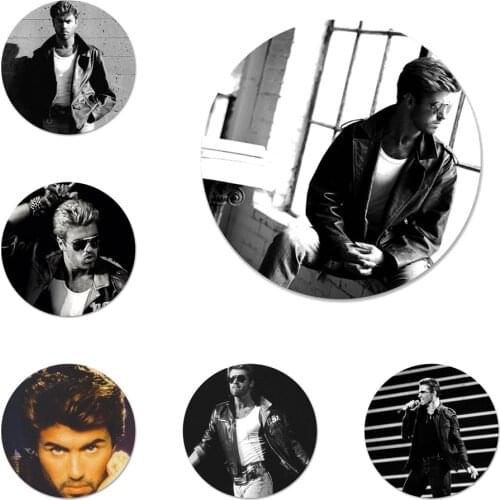 George Michael Badge Brooch Pin Accessories For Clothes Backpack Decoration gift 58mm