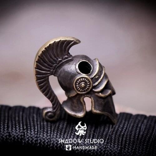 EDC Tibetan Silver Brass Knife Beads A Pendant Paracord Outdoor DIY Decorations Tibetan Silver Brass Camping Gear EDC Tools