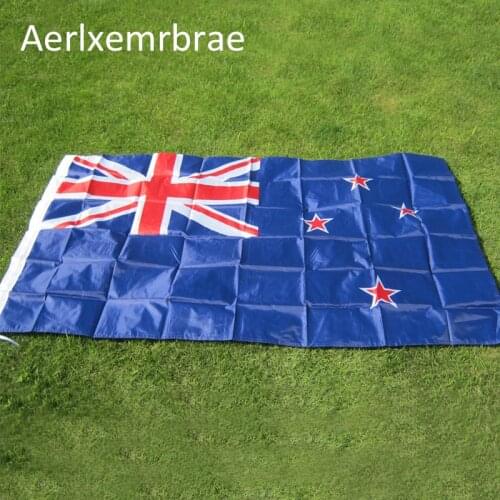 Aerlxemrbrae flag 90x150cm New Zealand Flag Kyle Lockwood Design Polyester Custom Banner Flying Size new Zealand flag
