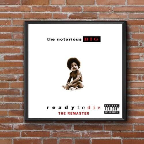The Notorious B.I.G. Ready to Die Album Cover Poster Music Singer Star Canvas Poster Wall Painting Home Decoration ( No Frame )
