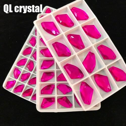 All size Rose red AX clothing Stones and crystals for dresses rhinestones crystal for crafts