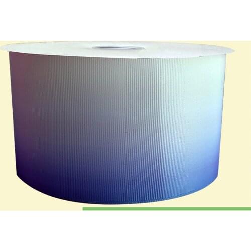 3" inch 75 mm 7.5 cm blue color gradient free shipping printed grosgrain ribbon for gift packing