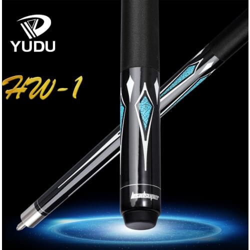 Leadsuper HW-1 Pool Cue 13mm Tip Selected Hard Maple Shaft Irish Linen Wrap Professional Billiard Blue Diamond Pattern