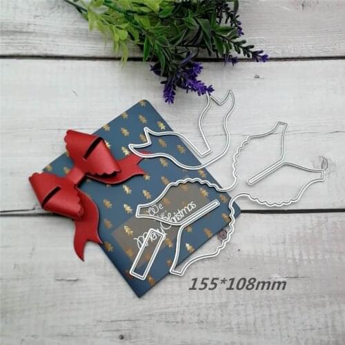 3D Bow-knot Metal Cutting Dies Stencils for DIY Scrapbooking / photo album Decorative Embossing DIY Paper Cards 155*108mm