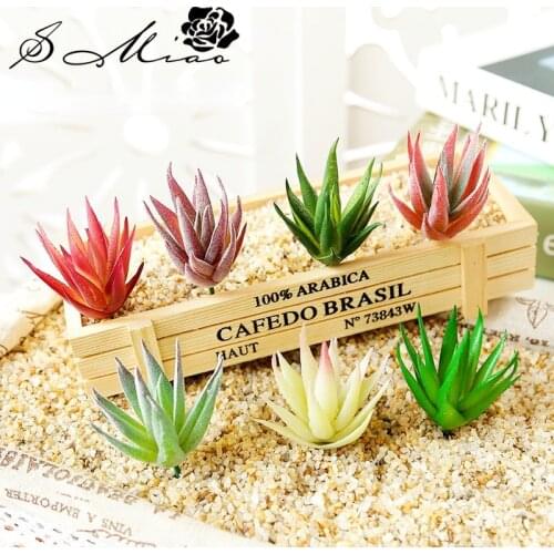 1pc Mini Bonsai Potted Placed Green Artificial Fake Plants with Pot Simulation Succulents Home Room Garden Table Decoration DIY