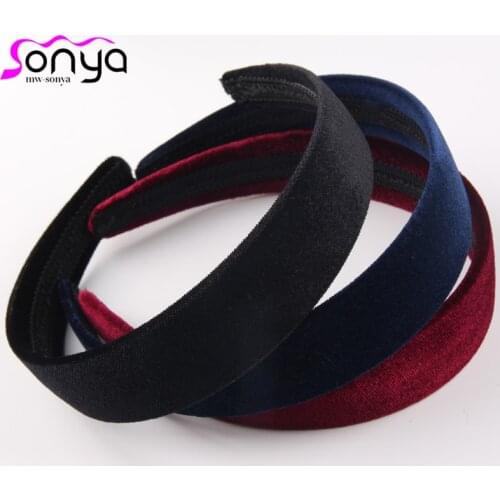 Trendy Fashion Wide Brimmed Headband for Women Sweet Temperament Hairband Cloth Velvet Headband H022