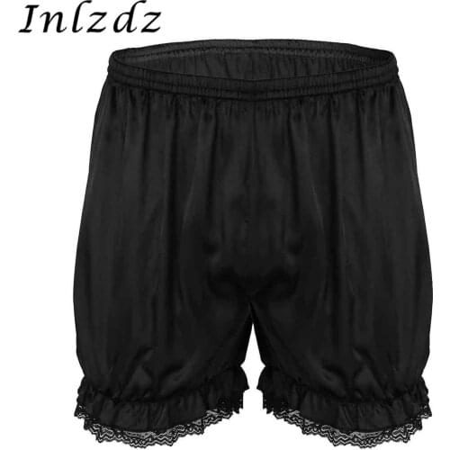 Mens Lingerie Lace Bloomers Knickers Sexy Shorts Panties Casual Beach Swim Shorts Lightweight Boxer Briefs Lounge Short Pants