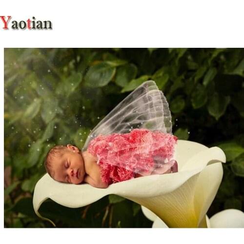 Diy 5D Angel baby sleeping Full Diamond Painting cross stitch kits art Northern Europe High Quality Canvas 3D paint by diamond