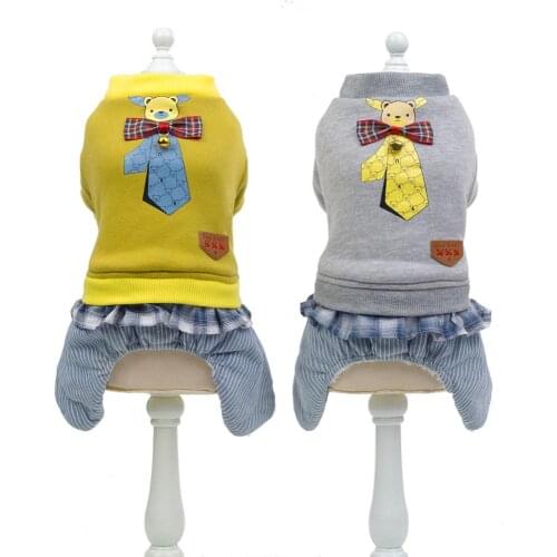 Luxury Winter Dog Jacket Puppy Dog Clothes Pet Outfits Dog Denim Coat Jeans Costume Chihuahua Poodle Bichon Pet Clothing