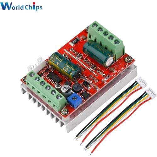 DC 6-60V 16A 400W 3 Phases Hall Brushless Motor Controller Board BLDC PWM PLC Driver Module With Forward/Reverse/Brake Function