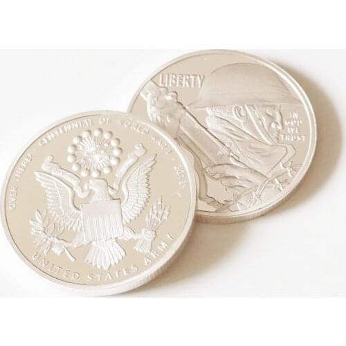 The United States Liberty Soldier Silver Coins Military Challenge Commemorative Coin