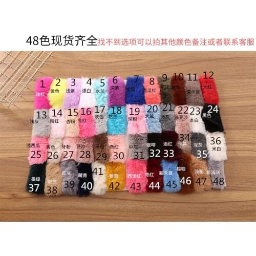 Thick Faux Rabbit Fabric Super Soft Fur Fabric Counter Display Background Cloth Clothing Bag Pillow Doll Cloth Sofa Cushion