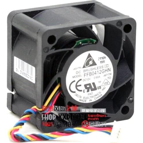 Free shipping.FFB0412GHN -AF17R 4028 12 v 0.6 4cm PWM cooling fan wind capacity 40X40X28MM