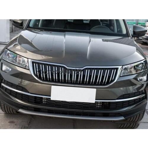 High quality Car styling for SKODA karok 2018 2019 ABS Front Grille Trim Racing Grills Trim