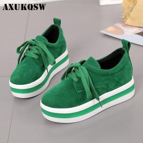 Womens fashion brand round head shoes added leather and ankle boots high heels running shoes wedge shoes