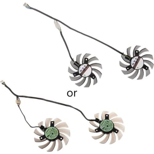 B2RC 2Pcs FD7010H12S 0.35A 4pin Cooler Fan for asus MSI GTX Video Card Cooling