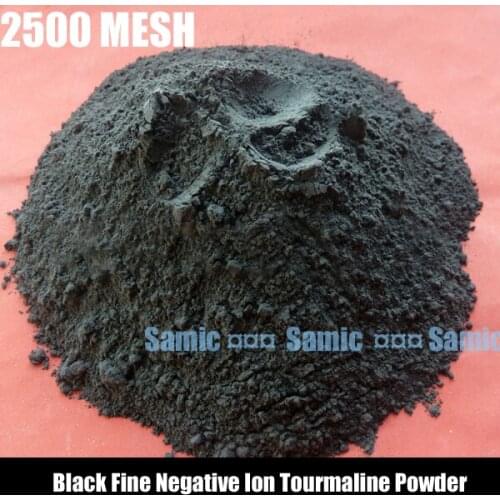 200g High Fineness Black Tourmaline Powder 2500mesh Black Fine Negative Ion Tourmaline Powder