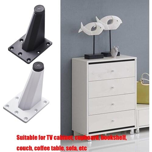 4pcs Floor Protector Couch Aluminum Alloy Home Cupboard Office Furniture Table Legs Practical TV Cabinet Oblique Sofa Foot