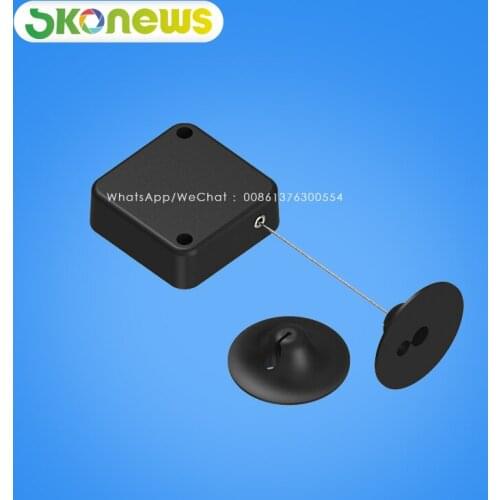 50 high quality square security display steel cable retractable anti-theft wire pull box recoiler retail product positioning