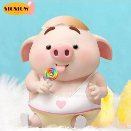 5D Diamond Painting Cross Stitch Cartoon Pig Full Square Drill Diamond Mosaic Embroidery Diy Hand Craft Kids Decor Children Room