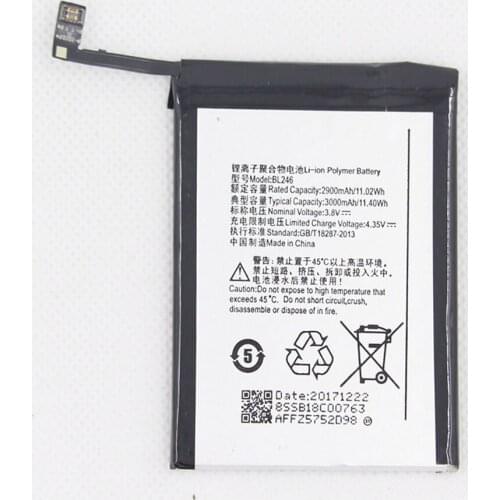 ISUNOO BL246 BL 246 BL-246 3000mAh Battery For Lenovo VIBE Shot Z90 Z90-7 Z90-3 z90a40 Mobile Battery
