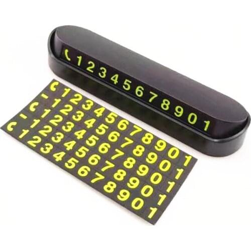 Car Styling Temporary Parking Card Phone Number Card Plate for Audi A-series C-series S-series SQ-series RS-series Q3 Q5 SQ5 Q7