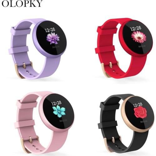 B36 Fashion IPS Smart Watch Women Hear Rate Waterproof Sport Smartwatch Colories Step Calories Beauty Smart Band For IOS/Android