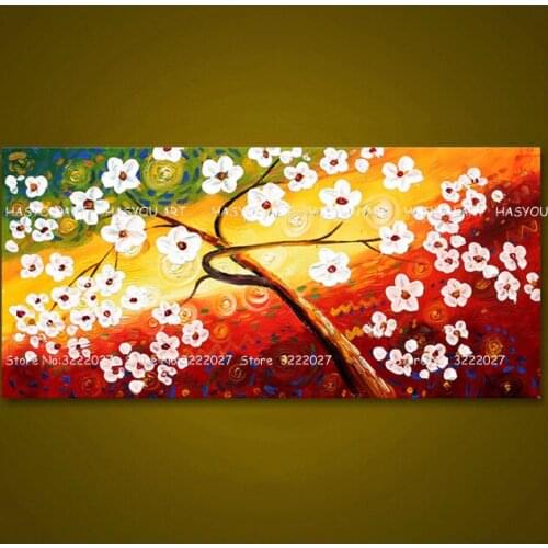 Oil Paintings Fashion Home Decor Poster Colorful Flower Wall Art Picture Canvas For Living Room Watercolor Bloom Paintings
