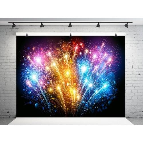 VinylBDS Happy New Year Photography Backgrounds Colorful Firecracker Newborn Photography Backdrop Photo Background Fashion 2018