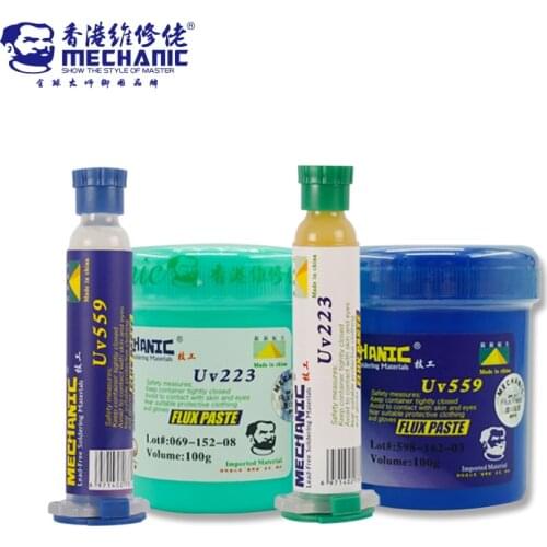 MECHANIC Lead-free BGA Soldering Flux Paste Environmental Protection No-clean Solder Flux Grease for PCB Welding Rework Tool