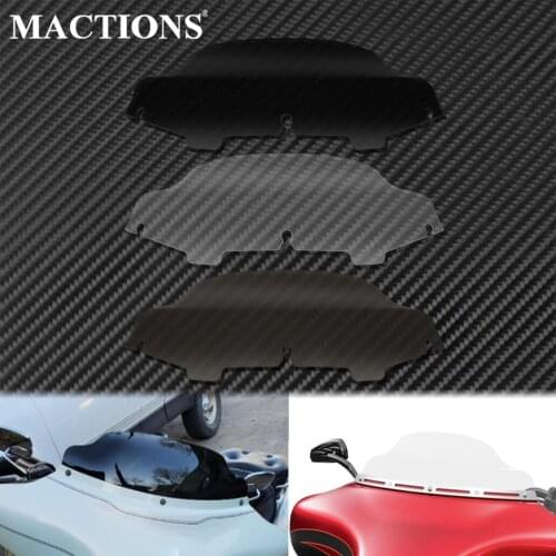 Motorcycle 6'' ABS Windshield Fairing Windscreen Cover Black/Clear/Smoke For Harley Touring Electra Glide Street Glide 1996-2013