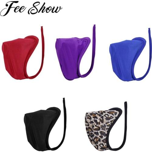 Mens Lingerie C-string Bikini Briefs Underwear Sexy Man Crotchless Thong Underpants Bulge Pouch Jockstrap Sissy Panties Swimsuit