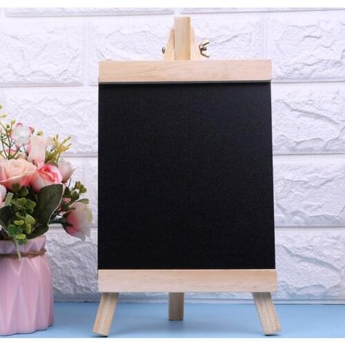 Desktop Message Blackboard Easel Chalkboard Kids Wood Writing Boards Collapsible M17F