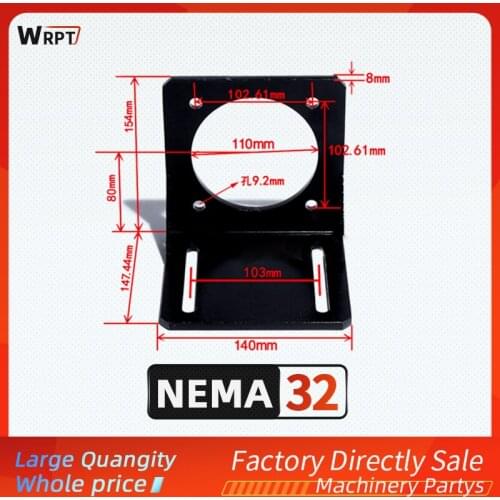 NEMA32 80 servo motor accessories L mounting bracket mounting fixed support frame 1pcs
