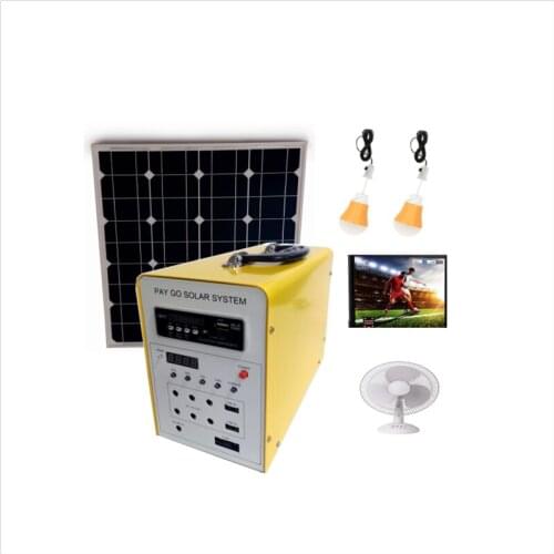 Pay as you go solar lighting kit home power system with pv panel 40w