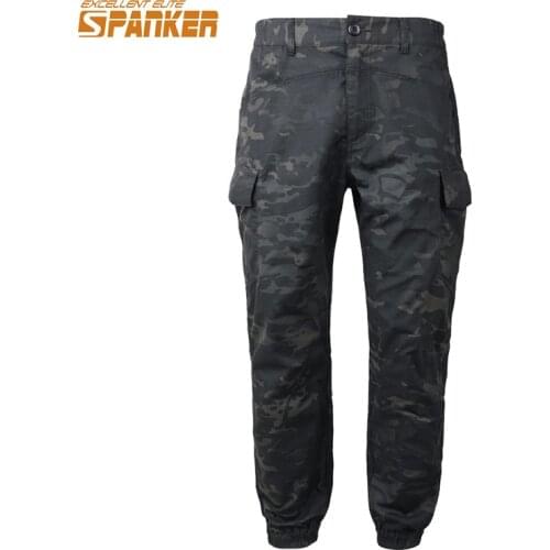EXCELLENT ELITE SPANKER Outdoor Tactical Trousers Camouflage Military Trousers Loose Mens Casual Spring and Autumn Trousers