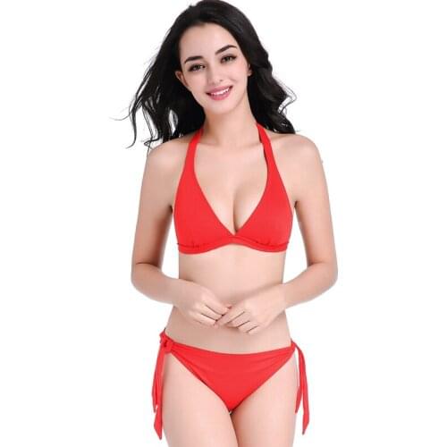 QueXiangPing Red Swimwear