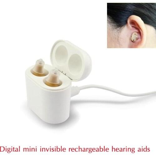 R-102 Intelligent Hearing Aid New Rechargeable Low-Noise Wide-Frequency One-Click Operation Elderly In-Ear Deaf Hearing Aids