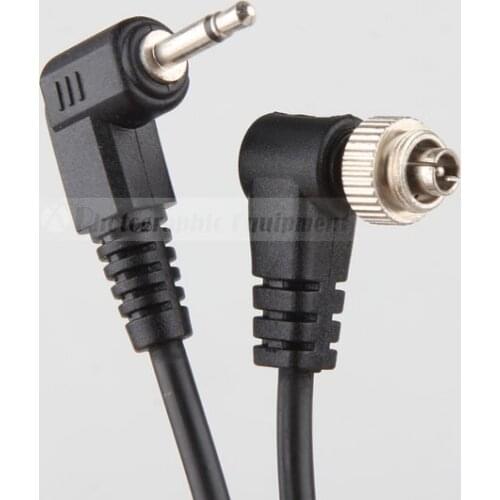 Camera Flash PC Sync Cord PC to Male 2.5mm Screw Lock for Speedlite 580EX SB-800 Godox Trigger PT-16 Photo Studio Accessories