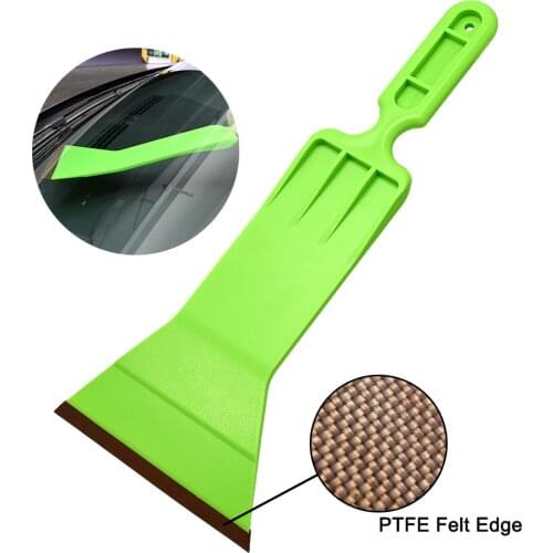 EHDIS Window Tinting Squeegee for Car Windshield Glass Vinyl Covering Film Sticker Wrap Tools PTFE Felt Edge Bulldozer Scraper