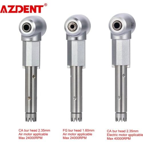 Dental Intra Head Inner Water Spray fit 1:1 Push Button Contra Angle Low Speed Handpiece CA Bur 2.35mm FG Bur 1.6mm