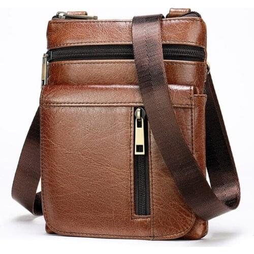Top Quality Messenger Bag Men Shoulder Genuine Leather Bags Flap Small Male Man Crossbody Bags For Men Natural Leather Bag Bolsa
