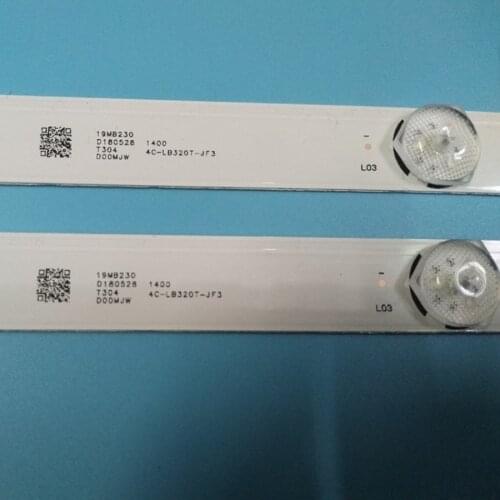 100% New 2pcs/Kit LED strips for THOMSON 32 TV T32D16DH 01B T32D16DH 01W JL.D32061330 004AS M 4C LB320T JF3 4C LB320T JF4