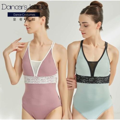 Ballet Leotard for women exercise clothes lace sling cross gymnastics tights adult elegant aerial yoga clothing