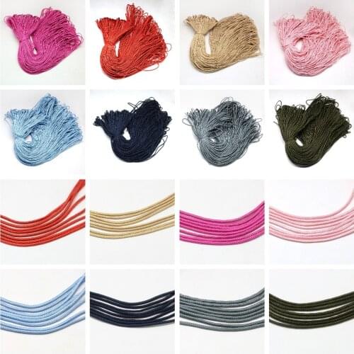 100M 2mm Polyester Parachute Cord Ropes Paracord Lanyard Climbing Clothesline Camping Rope String For DIY Jewelry Making
