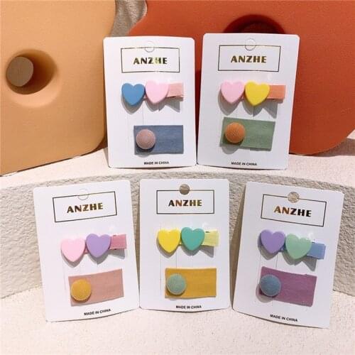 Cute Hair Accessories Baby Hair Clip Hair Pins Heart Shape Hair Pin Hair Grips Girls Birthday Party Show Hair Wear Kids Gifts