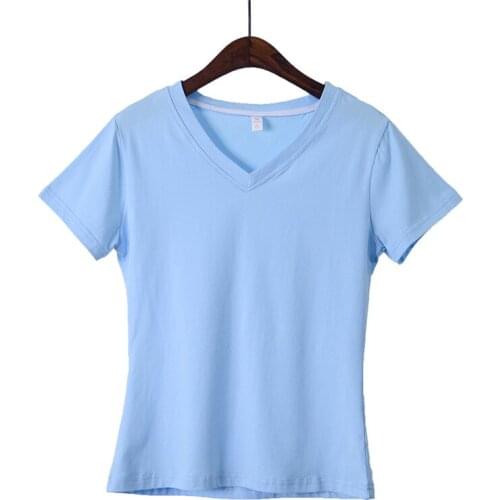 Womens Fashion Leisure Soft Cotton Breathable Short Sleeve T-shirt