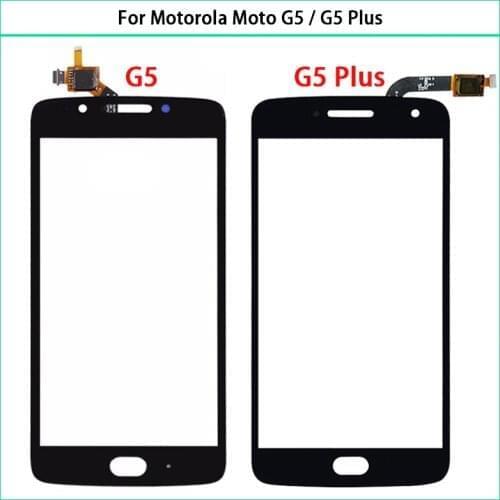 10PCS/Lot TouchScreen For Motorola Moto G5 XT1672 G5 Plus XT1687 XT1684 Touch Screen Panel Digitizer Sensor LCD Front Glass