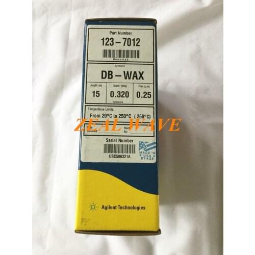 123-7012 Agilent GC Column DB-WAX 15m 0.32mm 0.25u