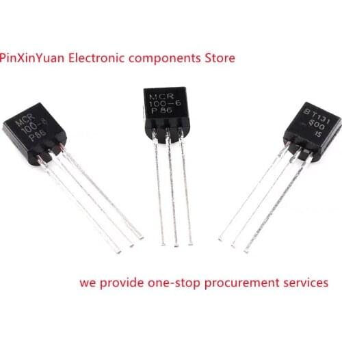 10PCS/LOT NEW MCR100-6 MCR100-8 BT131-600E BT169D TO-92 Thyristor thyristor In stock